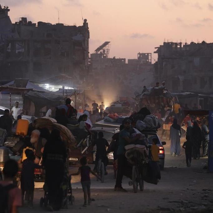 The Latest | Palestinians flee Khan Younis as Israel says 1.9 million are crammed in central Gaza